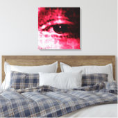 Toile "Comment elle le voit" par Aleta ~ 18x18 Collage n (Insitu(Chambre))