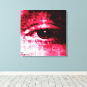 Toile "Comment elle le voit" par Aleta ~ 18x18 Collage n (Insitu (Plancher de Bois))