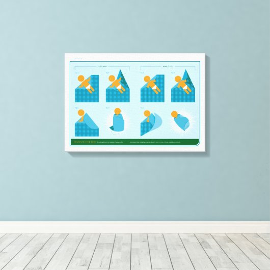 Toile Comment faire pour Swaddle (Insitu (Plancher de Bois))