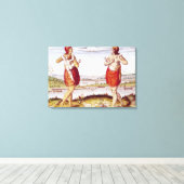 Toile Comment les femmes de Dasamonquepeuc (Insitu (Plancher de Bois))