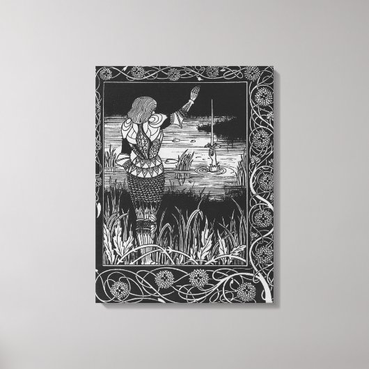 Toile Comment Sir Bedivere a mâché l'épée Excalibur (Recto)