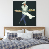 Toile Commerce alimentaire vintage, boulanger avec desse (Insitu(Chambre))