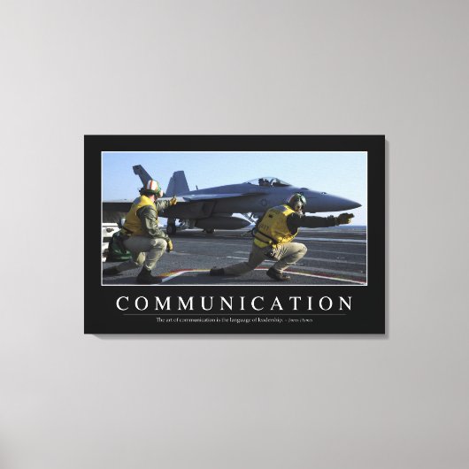 Toile Communication : Devis inspirant (Recto)