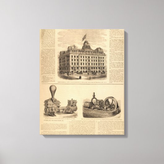 Toile Compagnie d'assurance-vie Continental (Recto)