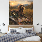Toile Compagnon de chasse Pointer allemand à poil long (Insitu(Chambre))