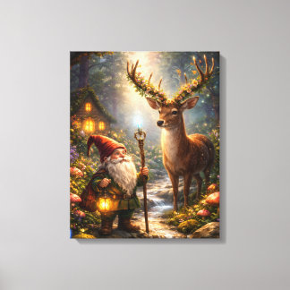 Toile Compagnons de la Forêt Enchantée Fantastique