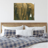 Toile Compagnons éléphants dans la lumière de Savannah (Insitu(Chambre))