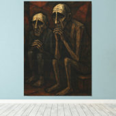 Toile Compagnons silencieux" | Cubiste & Expressionniste (Insitu (Plancher de Bois))