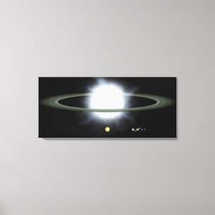 Toile Comparaison de la taille d'une étoile hypergiant