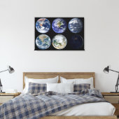Toile Comparaison D'Image De Vues Iconiques De La Planèt (Insitu(Chambre))