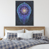 Toile Compas céleste Mandala (Insitu(Chambre))