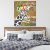 Toile Compilation Monet Lily Pond et Giraffe (Insitu(Chambre))