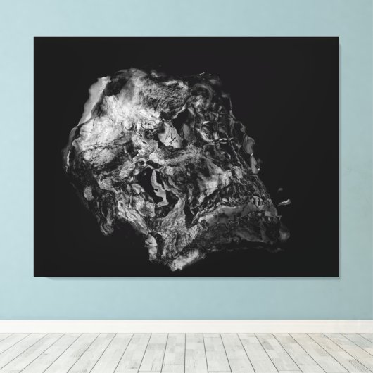 Toile Complexité / Crâne surréaliste (Insitu (Plancher de Bois))