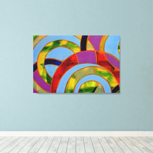 Toile Composition #21A par Michael Moffa (Insitu (Plancher de Bois))