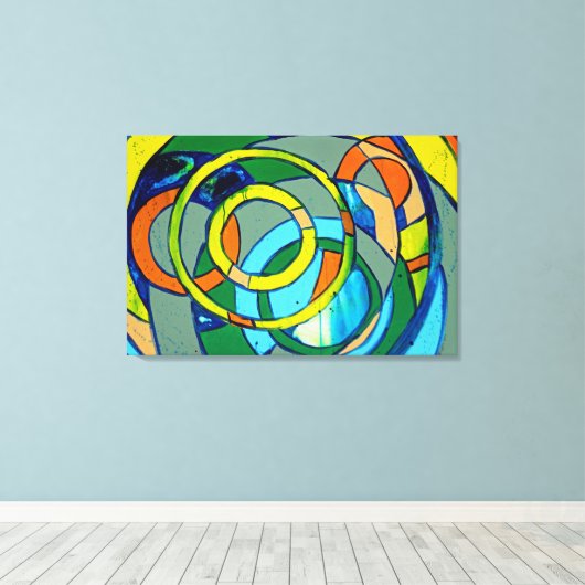 Toile Composition #26 par Michael Moffa (Insitu (Plancher de Bois))