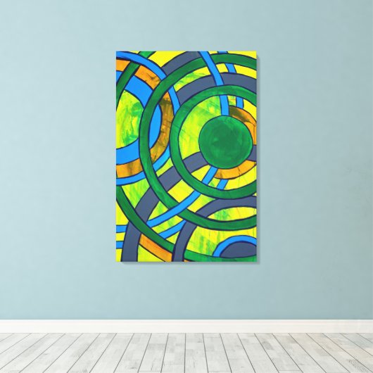 Toile Composition #28 par Michael Moffa (Insitu (Plancher de Bois))