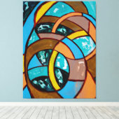 Toile Composition #8 par Michael Moffa (Insitu (Plancher de Bois))