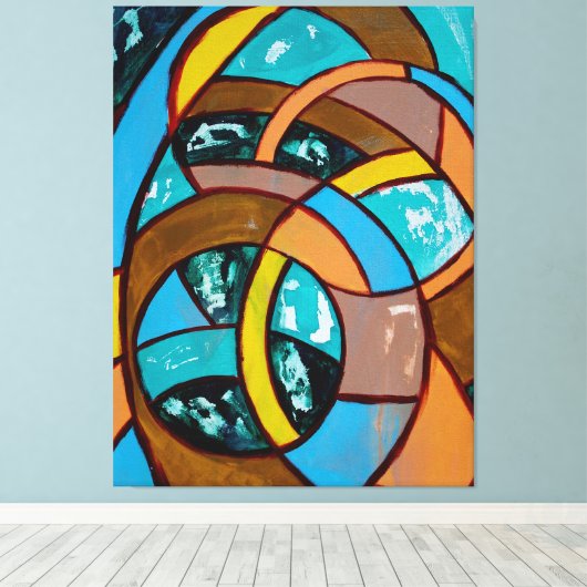 Toile Composition #8 par Michael Moffa (Insitu (Plancher de Bois))