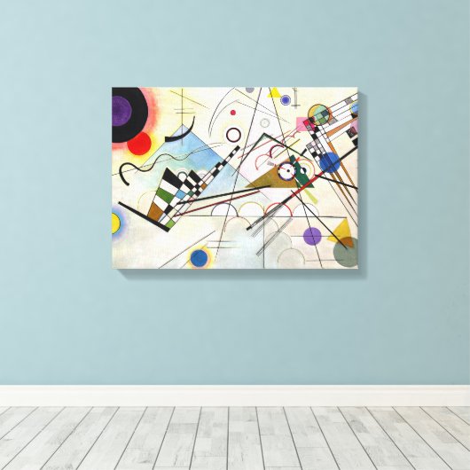 Toile Composition 8 Wassily Kandinsky (Insitu (Plancher de Bois))