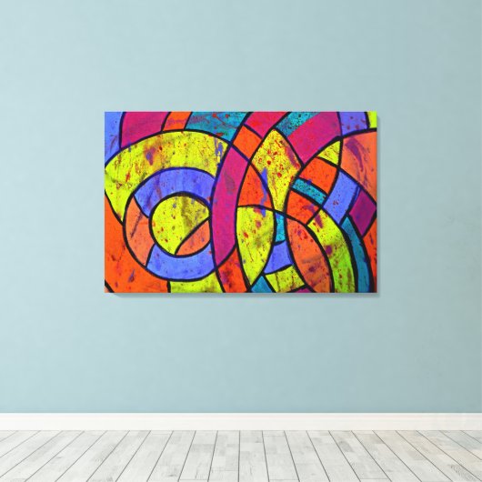 Toile Composition #9 par Michael Moffa (Insitu (Plancher de Bois))