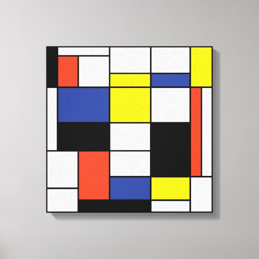 Toile Composition A de Piet Mondrian - Art Moderne Abstr (Recto)