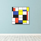 Toile Composition A de Piet Mondrian - Art Moderne Abstr (Insitu (Plancher de Bois))