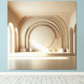 Toile Composition à Sphère Centrale (Insitu (Plancher de Bois))