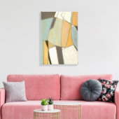 Toile Composition Abstraite avec des couleurs bouchées (Insitu(Salon))