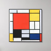 Toile Composition Abstraite vintage par Piet Mondrian (Recto)