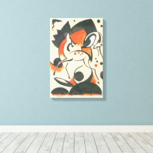 Toile Composition aux deux cerfs de Franz Marc