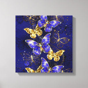 Toile Composition avec les papillons Sapphire