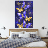 Toile Composition avec papillons Sapphire (Insitu(Chambre))
