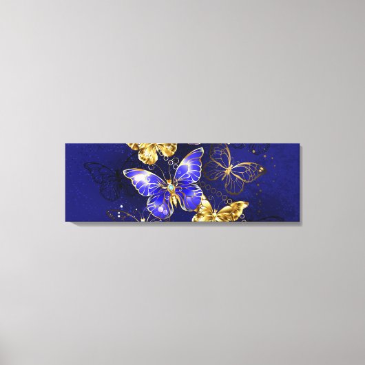 Toile Composition avec papillons Sapphire (Recto)