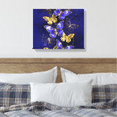 Toile Composition avec papillons Sapphire (Insitu(Chambre))