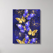 Toile Composition avec papillons Sapphire (Recto)