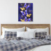 Toile Composition avec papillons Sapphire (Insitu(Chambre))