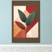 Toile Composition botanique moderne (Insitu (Plancher de Bois))