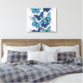 Toile Composition des White and Blue Butterflies (Insitu(Chambre))