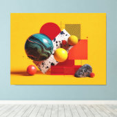 Toile Composition géométrique colorée abstraite (Insitu (Plancher de Bois))