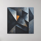 Toile Composition géométrique dramatique (Recto)