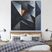 Toile Composition géométrique dramatique (Insitu(Chambre))