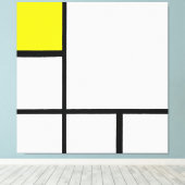 Toile COMPOSITION MONDRIENNE N° I avec plan jaune 1930 (Insitu (Plancher de Bois))