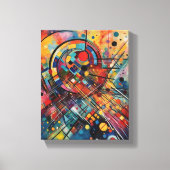 Toile Composition musicale colorée Peinture Abstraite (Recto)