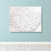 Toile Composition no 10, Quai et océan | Mondrian | (Insitu (Plancher de Bois))