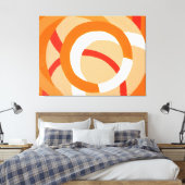 Toile Composition no 43 orange monochrome (Insitu(Chambre))