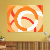 Toile Composition no 43 orange monochrome (Insitu(Salon))