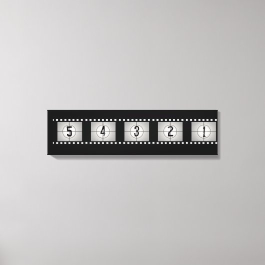 Toile Compte à rebours de la bande du film (Recto)