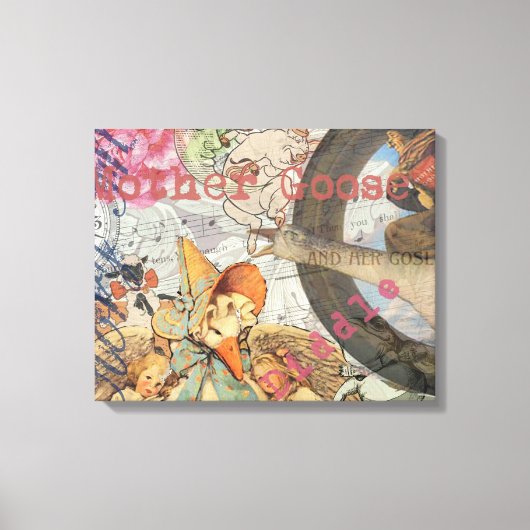 Toile Comptine de Mère l'Oie Conte de Fées (Recto)