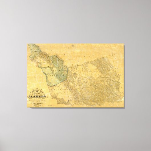 Toile Comté D'Alameda, Californie (Recto)
