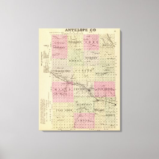 Toile Comté d'Antelope, Nebraska (Recto)